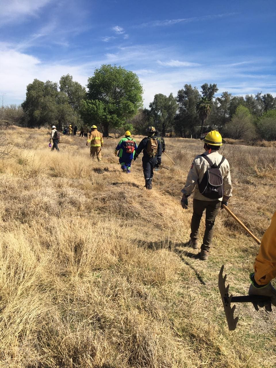 Jesús María se prepara para los incendios forestales